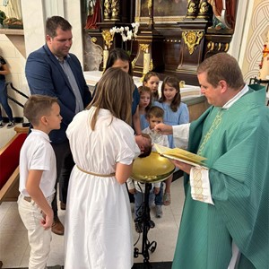 Krštenje sedmog djeteta u obitelji Jerić